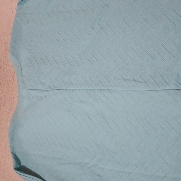 New York Laundry Teal Lace-Up Top - Picture 10 of 11